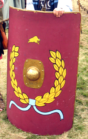 ancient roman shields